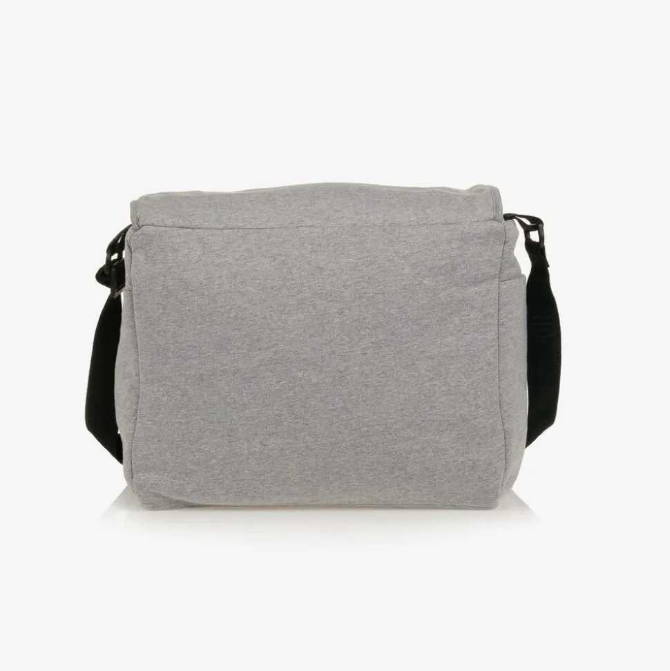 Grey Cotton Teddy Bear Changing Bag (49cm)