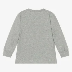Grey Cotton Teddy Bear Top