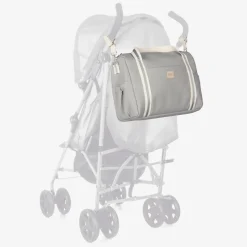 Grey Faux Leather Changing Bag (36cm)