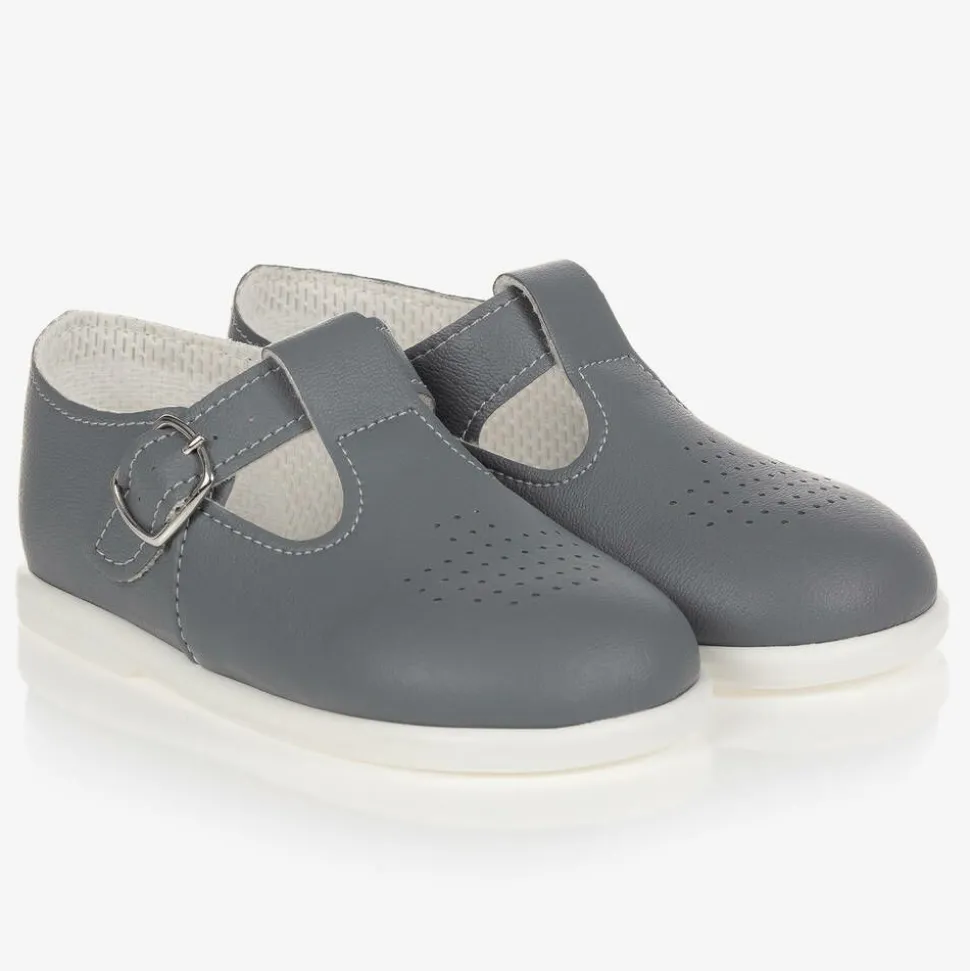 Grey First Walker Shoes