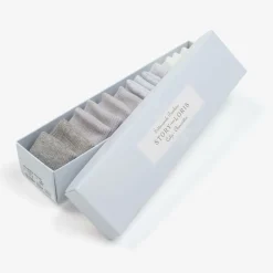 Grey Knitted Baby Socks (7 Pack)