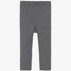 Grey Merino Wool & Silk Leggings