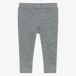 Grey Merino Wool Baby Joggers