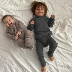 Grey Merino Wool Leggings