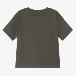 Grey Organic Cotton Graphic T-Shirt