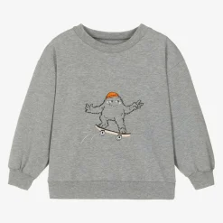 Grey Organic Cotton Monster Sweatshirt