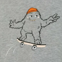 Grey Organic Cotton Monster Sweatshirt