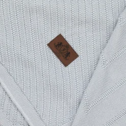 Grey Viscose Knit Baby Blanket (100cm)