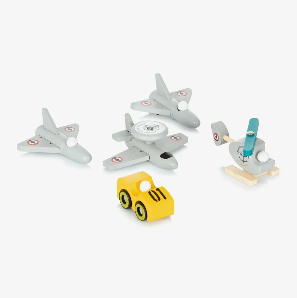 Grey Wooden Aircraft Carrier Toy (54cm)