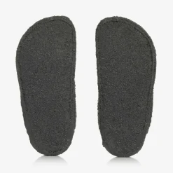Grey Wool Felt Slippers