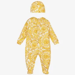 Ivory & Gold Barocco Babysuit Set