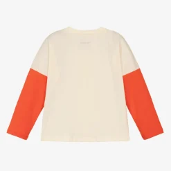 Ivory & Orange Organic Cotton Top
