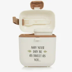 Ivory & Beige Lunch Box (14cm)