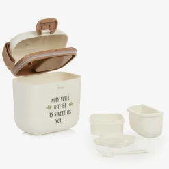 Ivory & Beige Lunch Box (14cm)