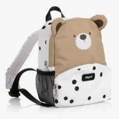 Ivory & Beige Teddy Bear Backpack (26cm)