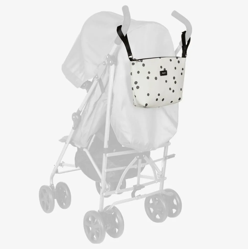 Ivory & Black Spot Stroller Bag (33cm)