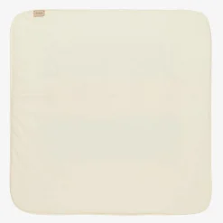 Ivory & Blue Cotton Interlocking G Blanket (80cm)