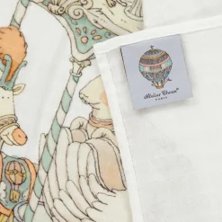 Ivory & Green Carousel Swaddle (97cm)