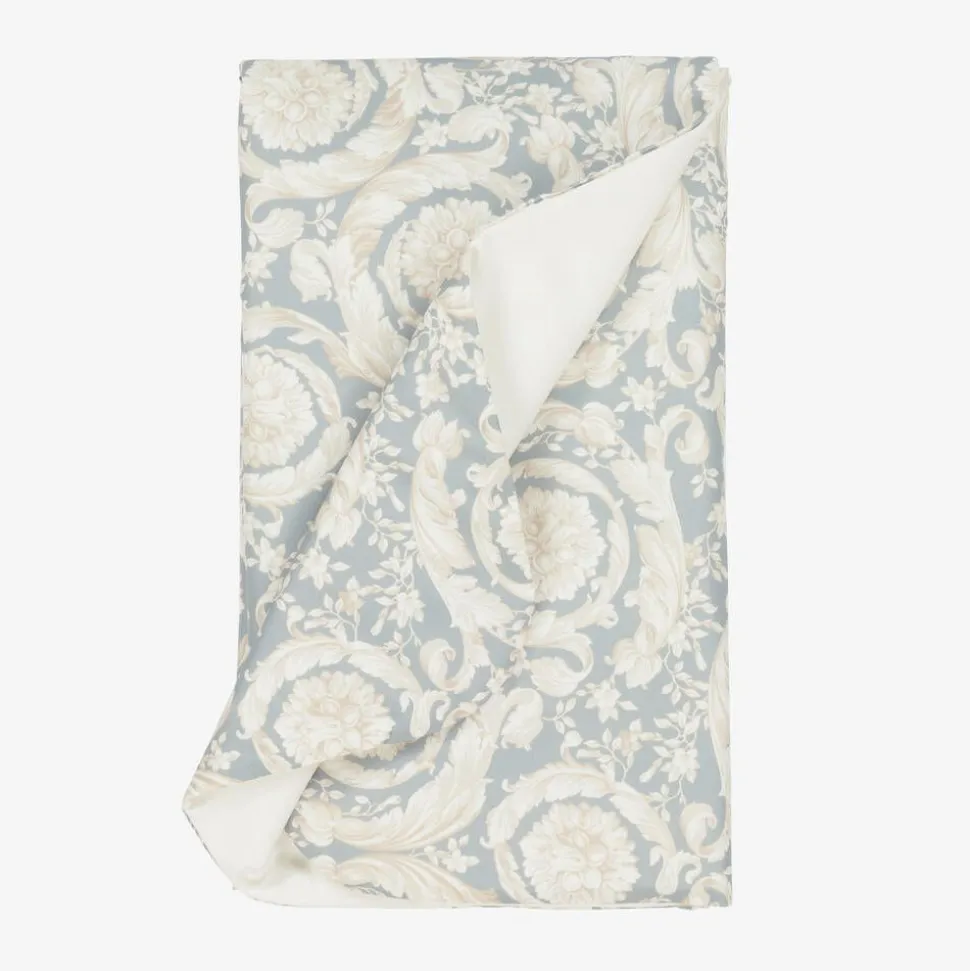 Ivory & Grey Barocco Blanket (75cm)