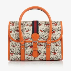 Ivory & Orange Handbag (27cm)