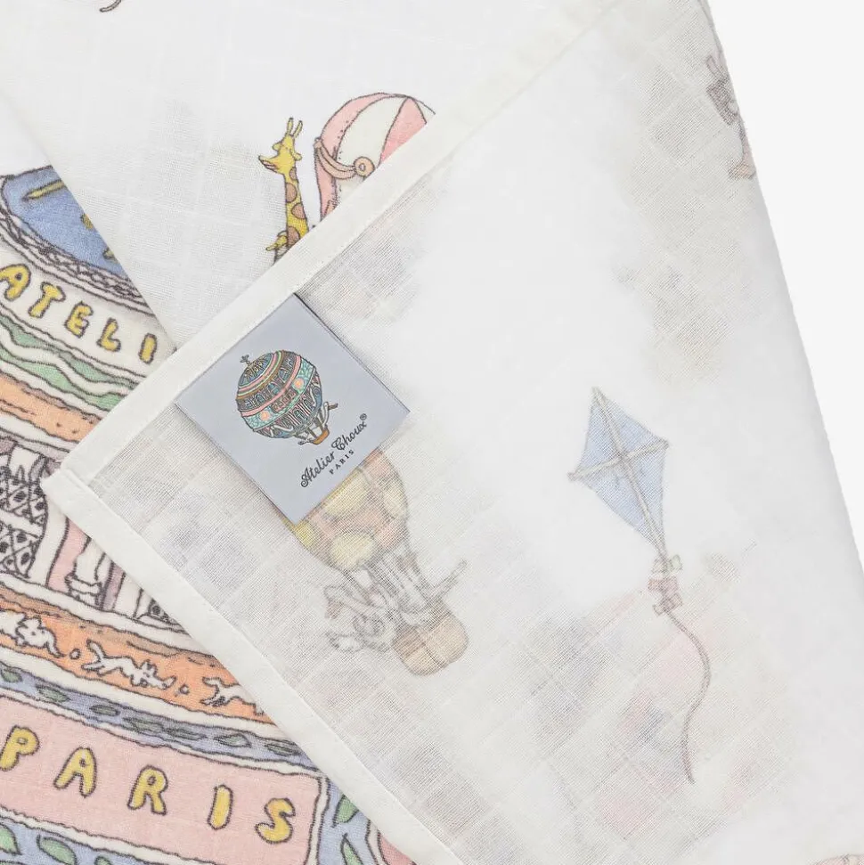 Ivory & Pink Organic Cotton Swaddles (3 Pack)