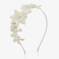 Ivory Beaded Hairband