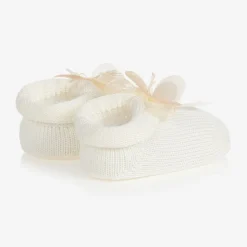 Ivory Booties & Headband Set