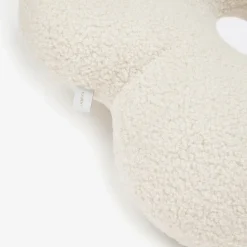 Ivory Bouclé Flower Pillow (45cm)