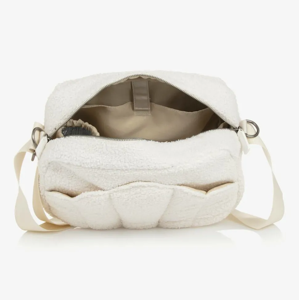 Ivory Bouclé Shell Changing Bag (34cm)