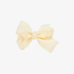 Ivory Bow Hair Clip (7cm)