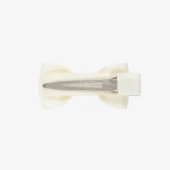 Ivory Bow Hair Clip (5cm)
