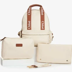 Ivory Canvas Changing Backpack (35cm)