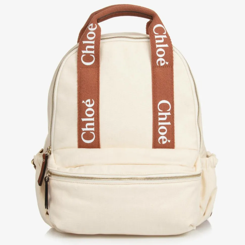 Ivory Canvas Changing Backpack (35cm)