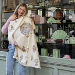 Ivory Cashmere Blanket (120cm)