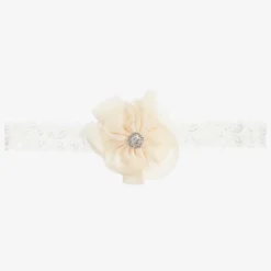 Ivory Chiffon Flower Headband
