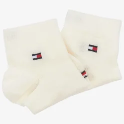 Ivory Cotton Ankle Socks (2 Pack)
