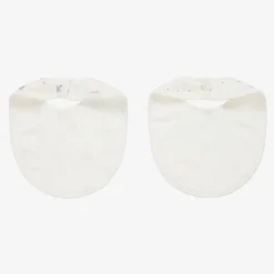 Ivory Cotton Baby Bibs (2 Pack)