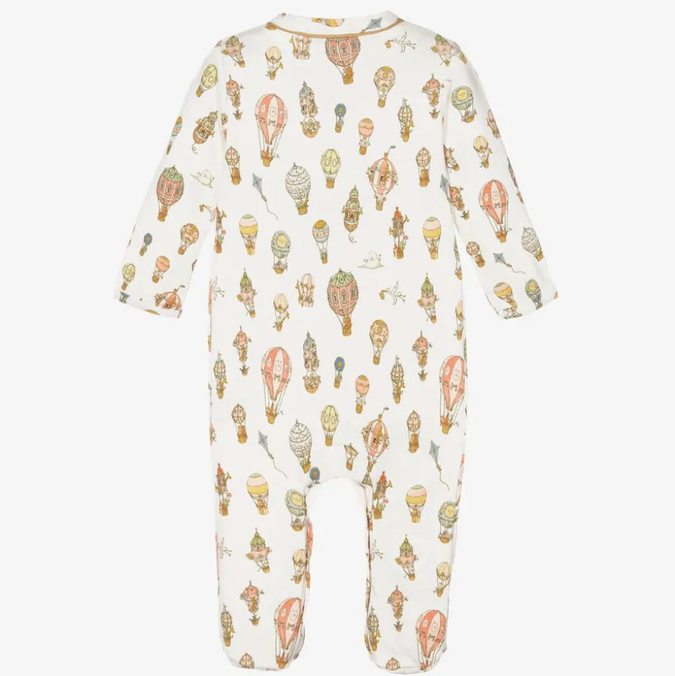 Ivory Cotton Balloons Babygrow