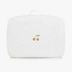 Ivory Cotton Canvas Suitcase (41cm)