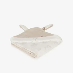 Ivory Cotton Hooded Baby Towel (83cm)