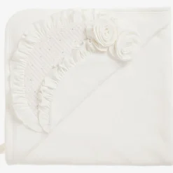 Ivory Cotton Hooded Towel & Mitt Set (76cm)