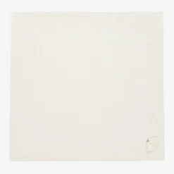 Ivory Cotton Knit Baby Blanket (92cm)