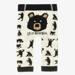 Ivory Cotton Knit Baby Leggings