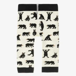 Ivory Cotton Knit Baby Leggings