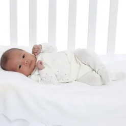 Ivory Cotton Knit Baby Trousers