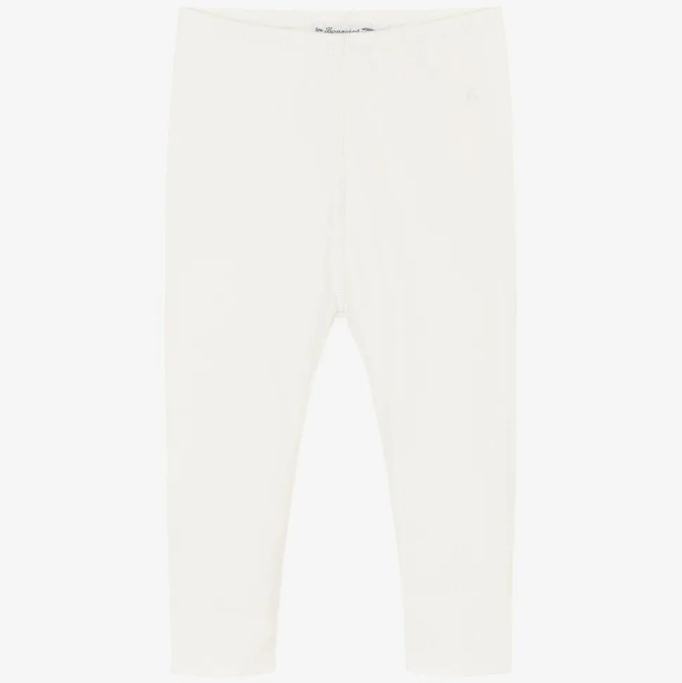 Ivory Cotton Leggings