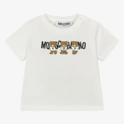 Ivory Cotton Teddy Bear Baby T-Shirt