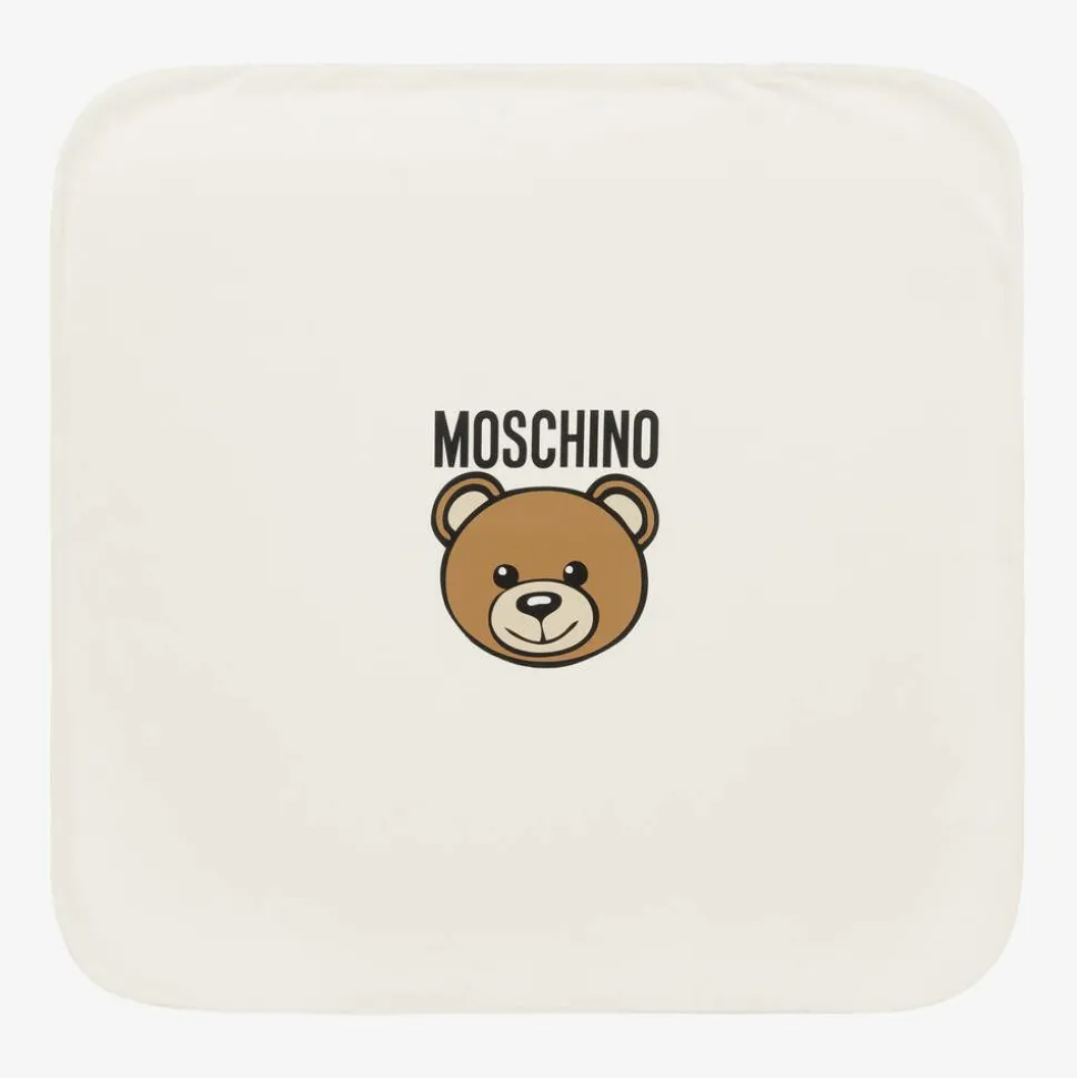 Ivory Cotton Teddy Bear Blanket (72cm)