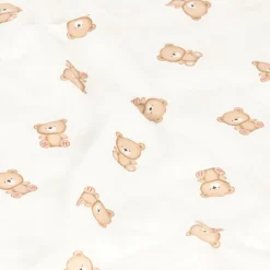 Ivory Cotton Teddy Bear Swaddle (114cm)