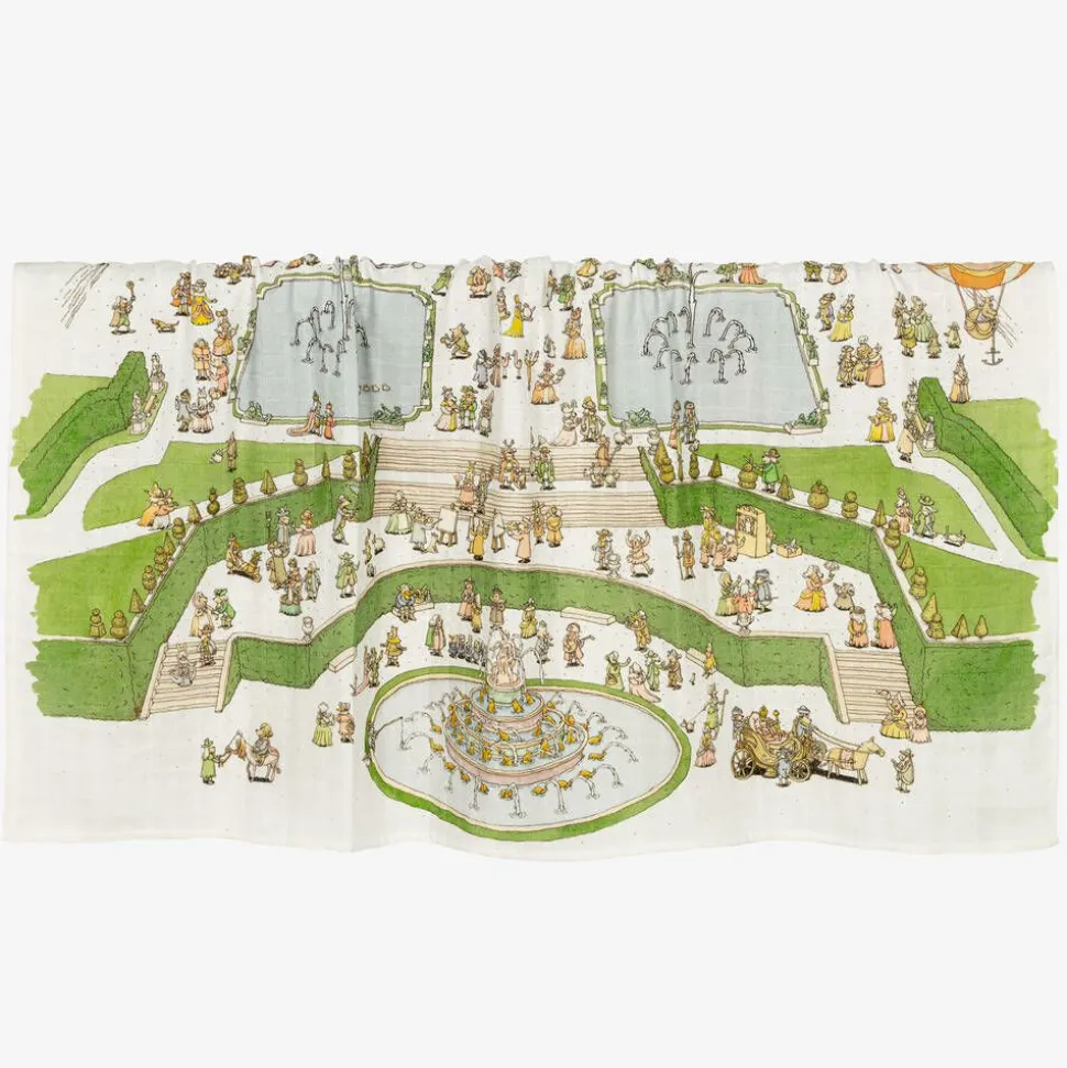 Ivory Cotton Versailles Swaddle (100cm)